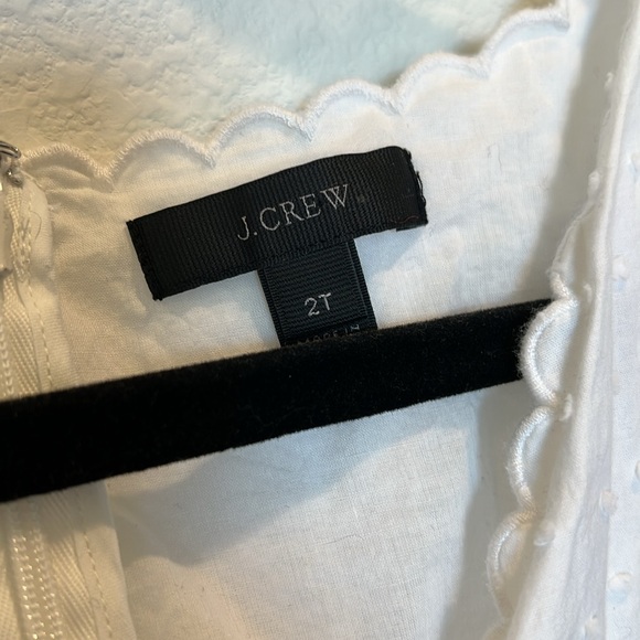 J Crew Swiss Dot White Peplum Boho Cottagecore Ruffle Blouse 2 Tall - Picture 3 of 5